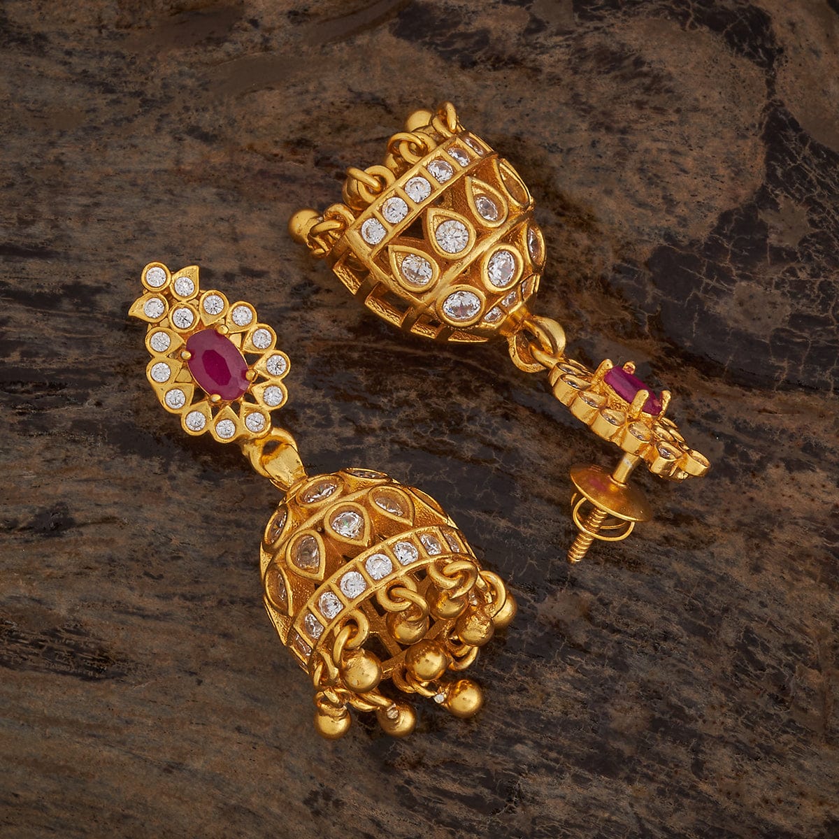 Silver Temple Earring 180407 - Image 5