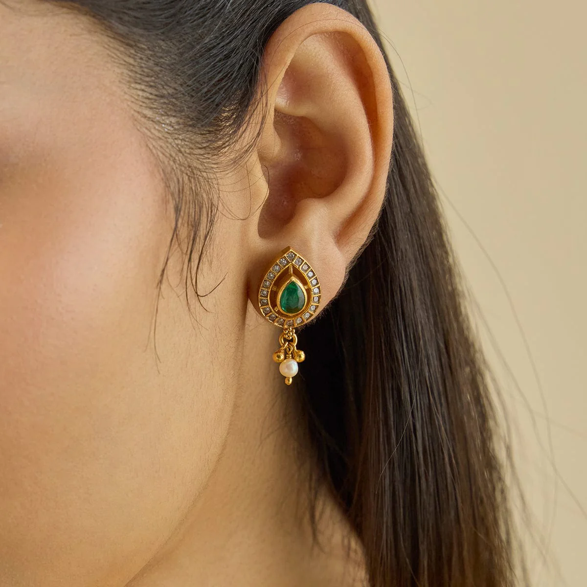 Silver Temple Earring 181799 - Image 2