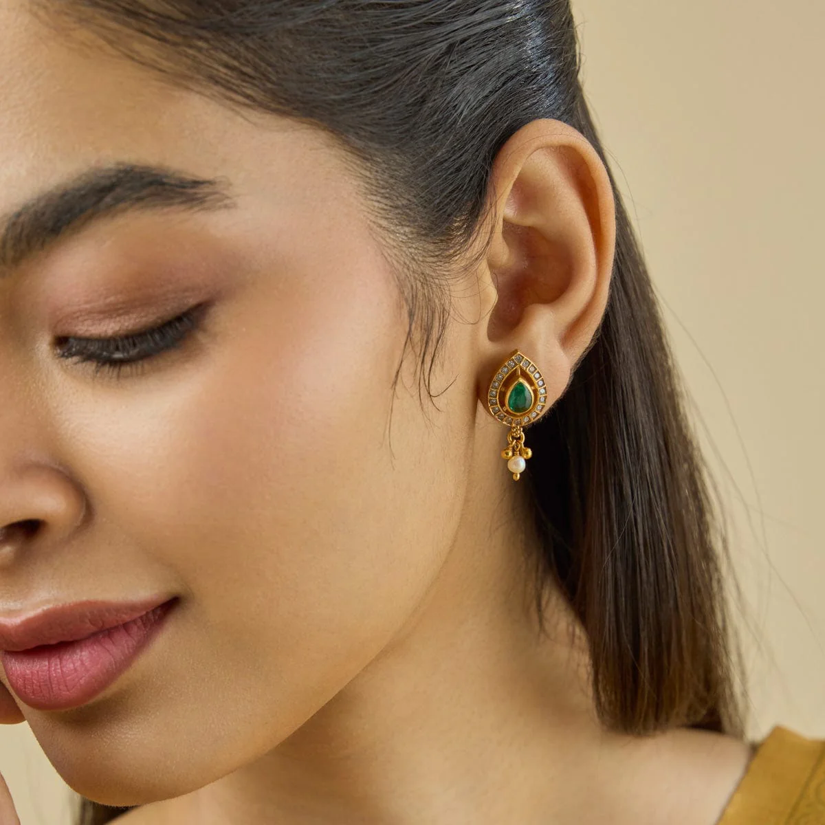 Silver Temple Earring 181799 - Image 3