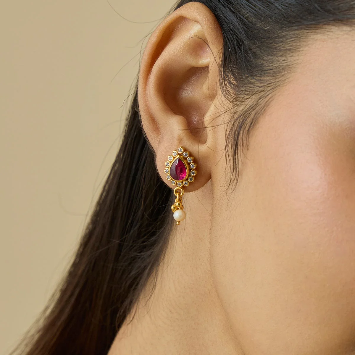 Silver Temple Earring 181800 - Image 2