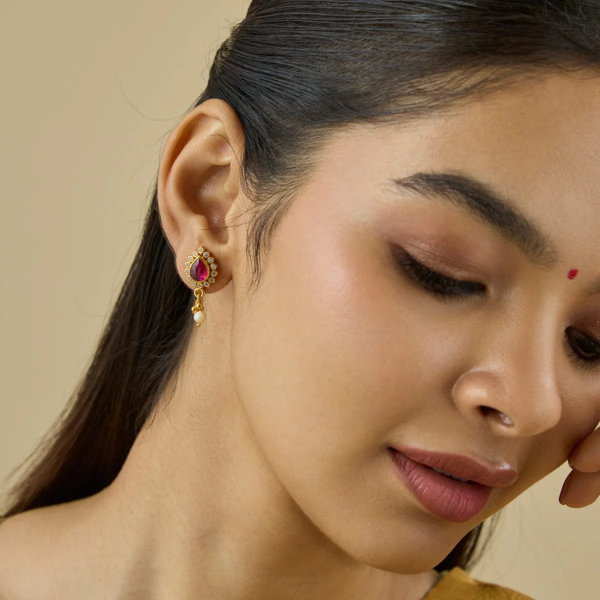 Silver Temple Earring 181800 - Image 3