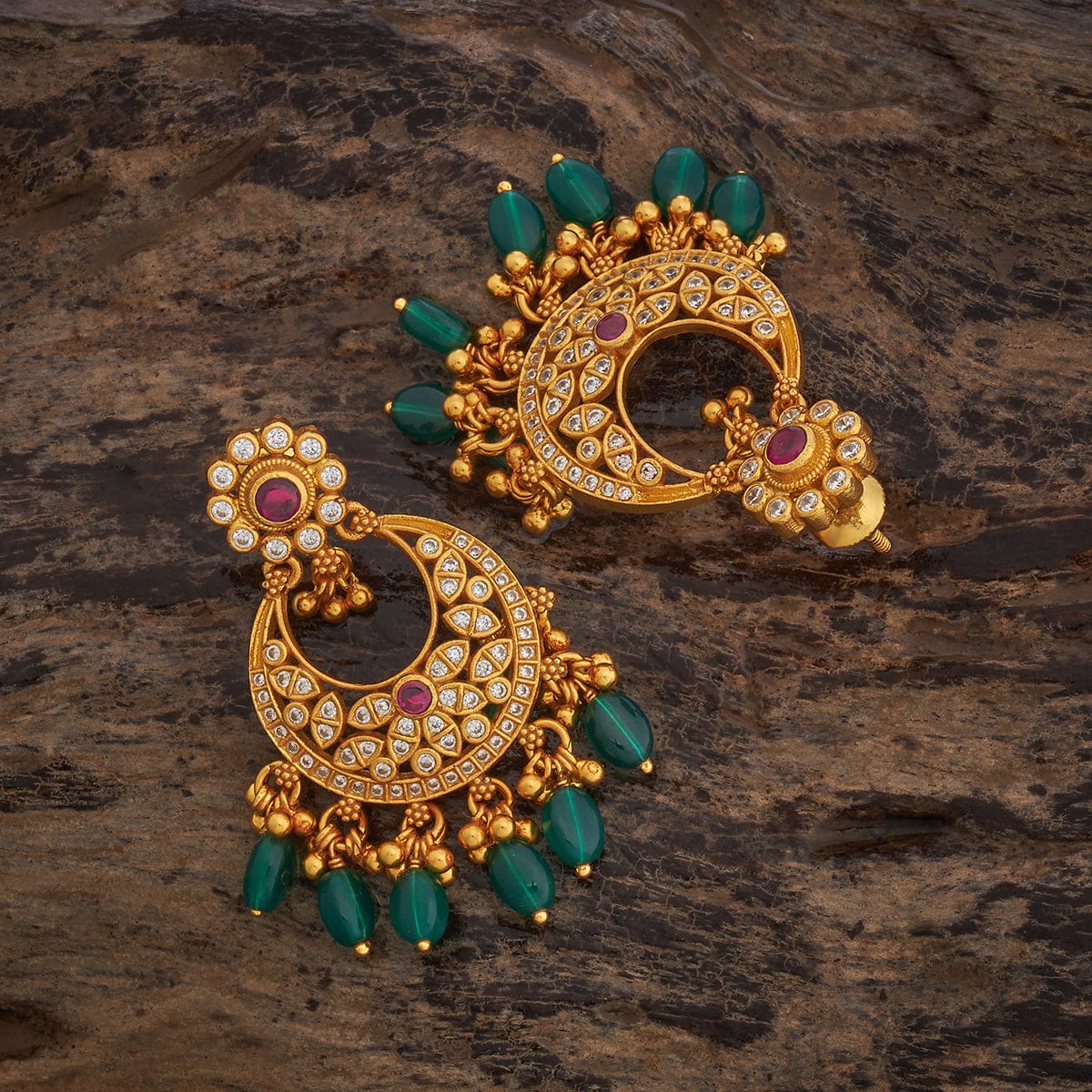 Silver Temple Earring 181802 - Image 3