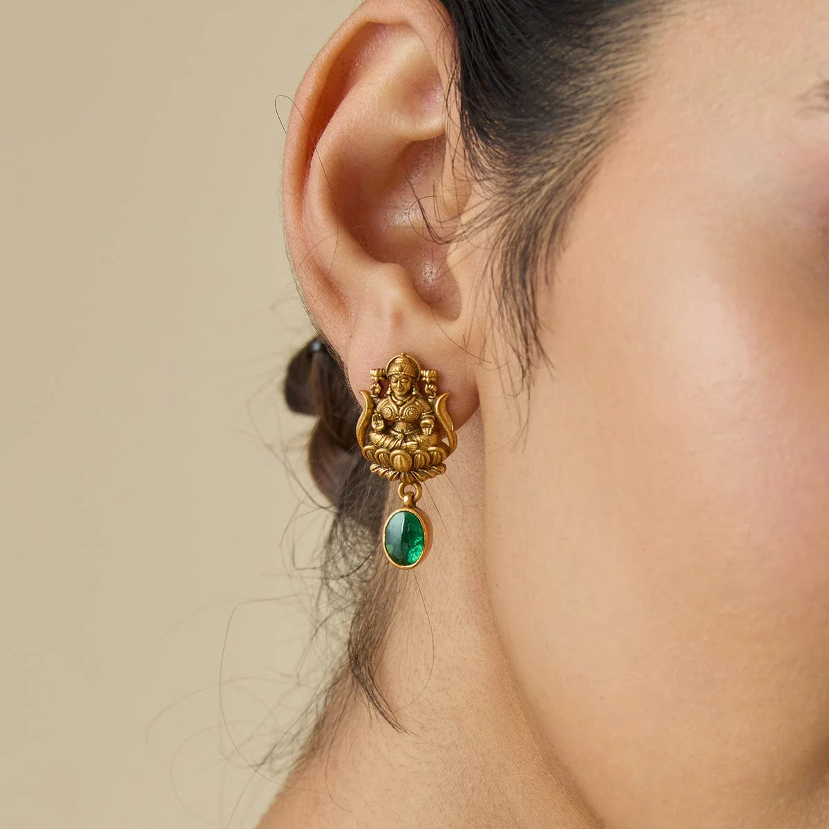 Silver Temple Earring 181805 - Image 2