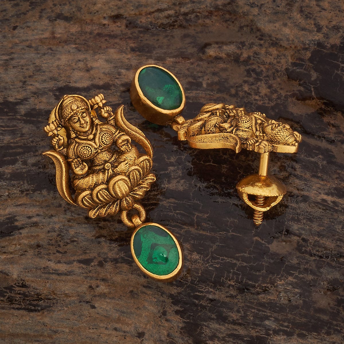 Silver Temple Earring 181805 - Image 7