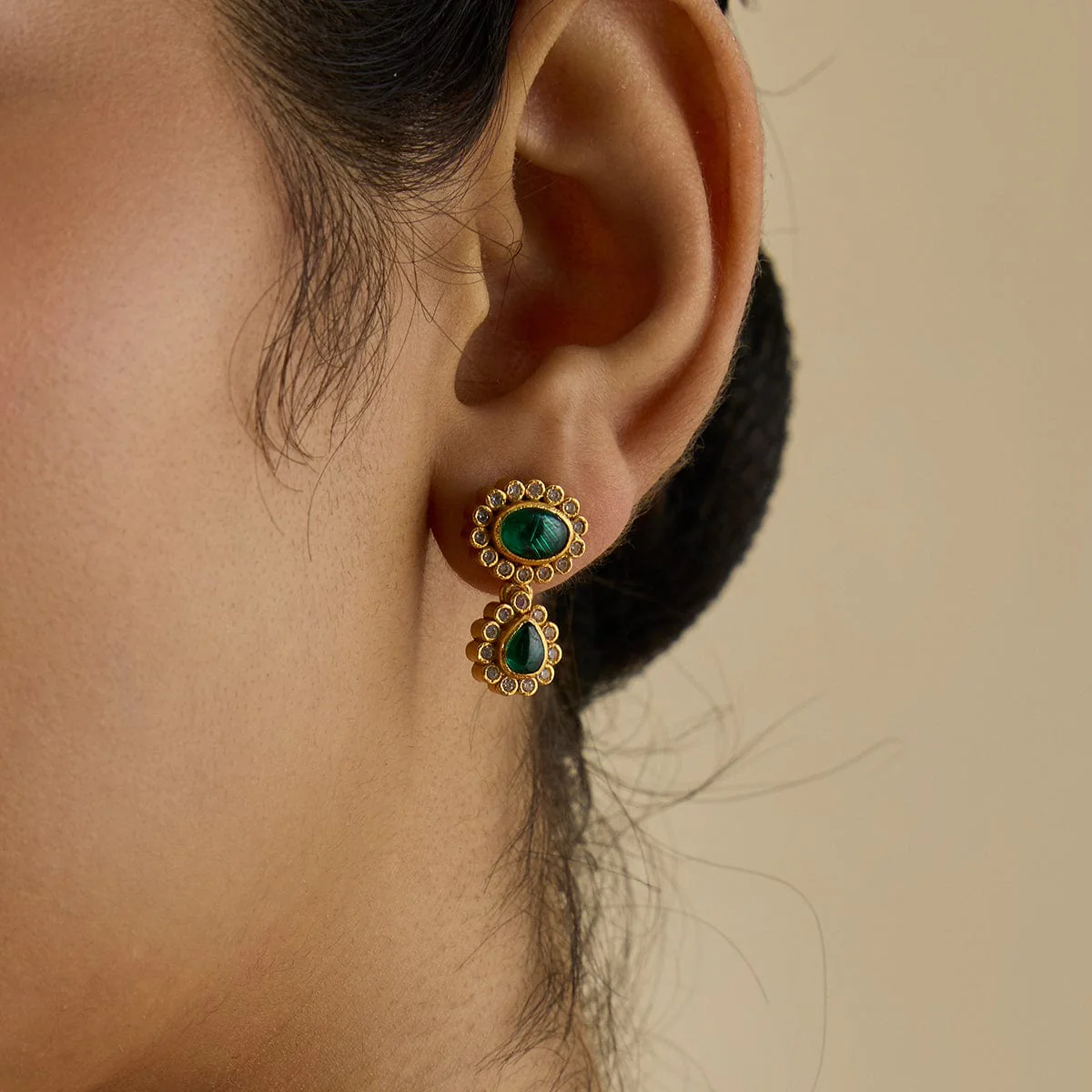 Silver Temple Earring 181807 - Image 2