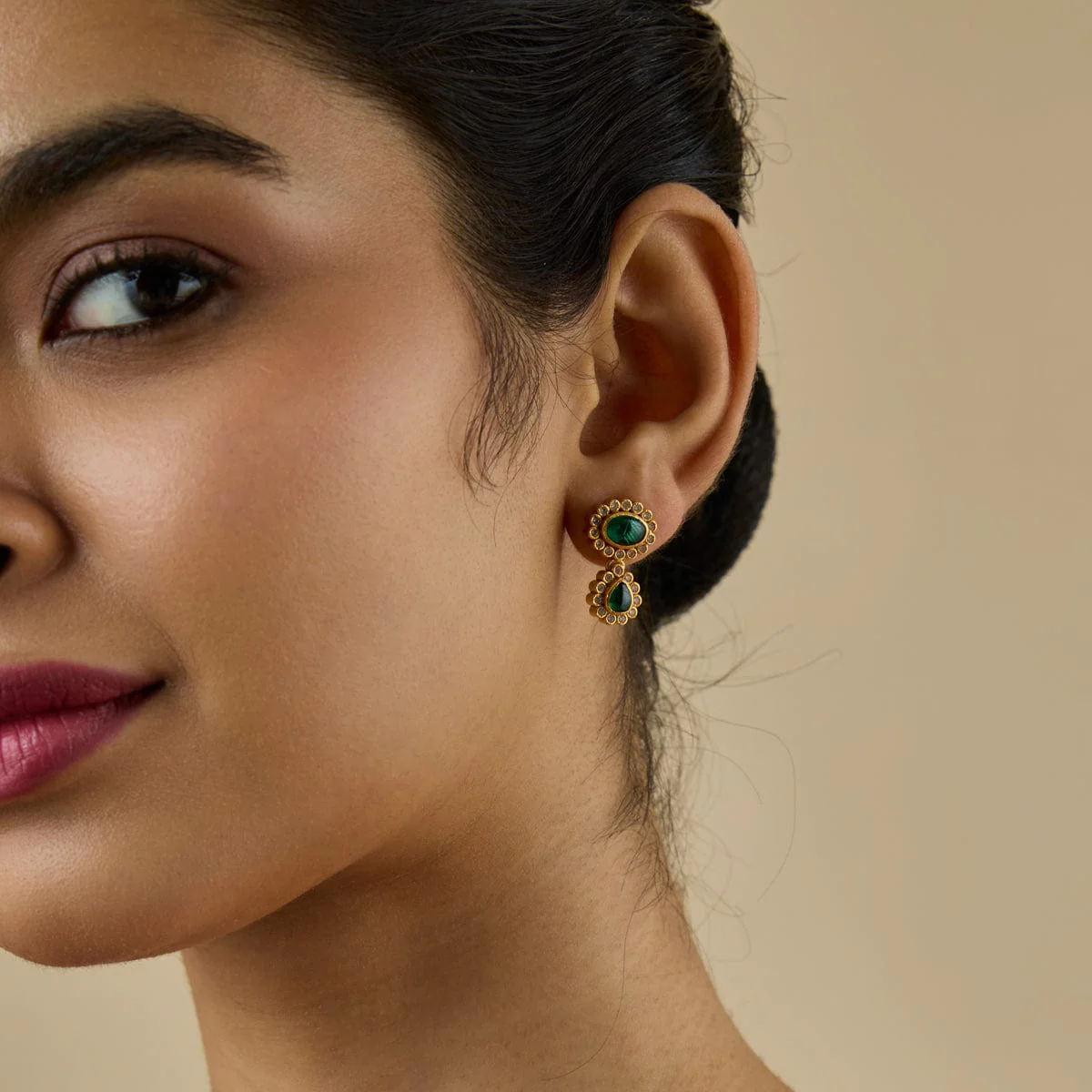 Silver Temple Earring 181807 - Image 3