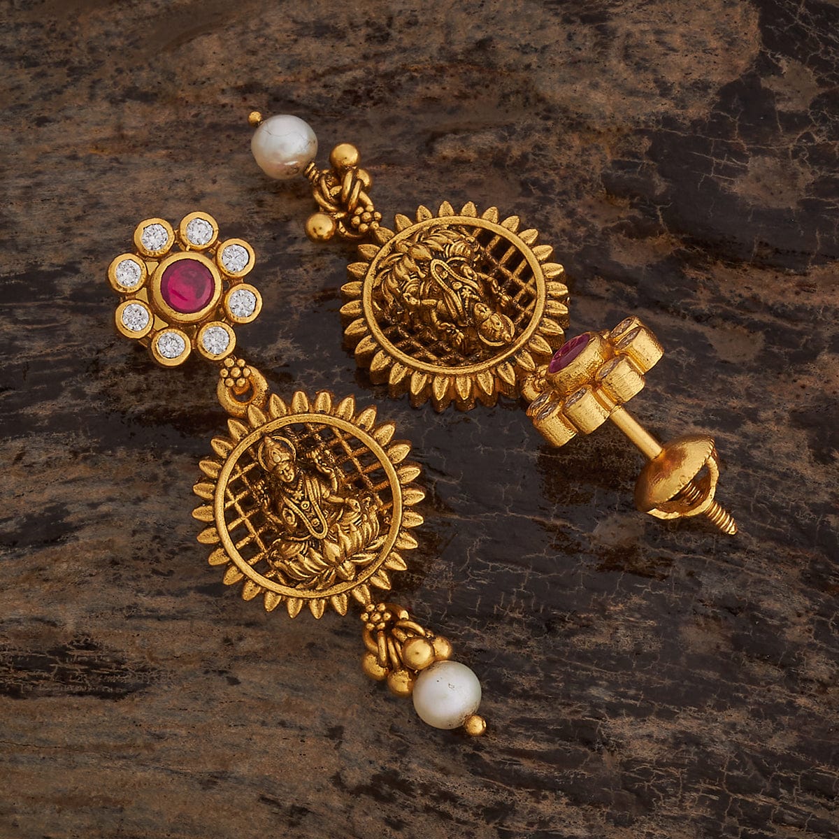 Silver Temple Earring 181808 - Image 4