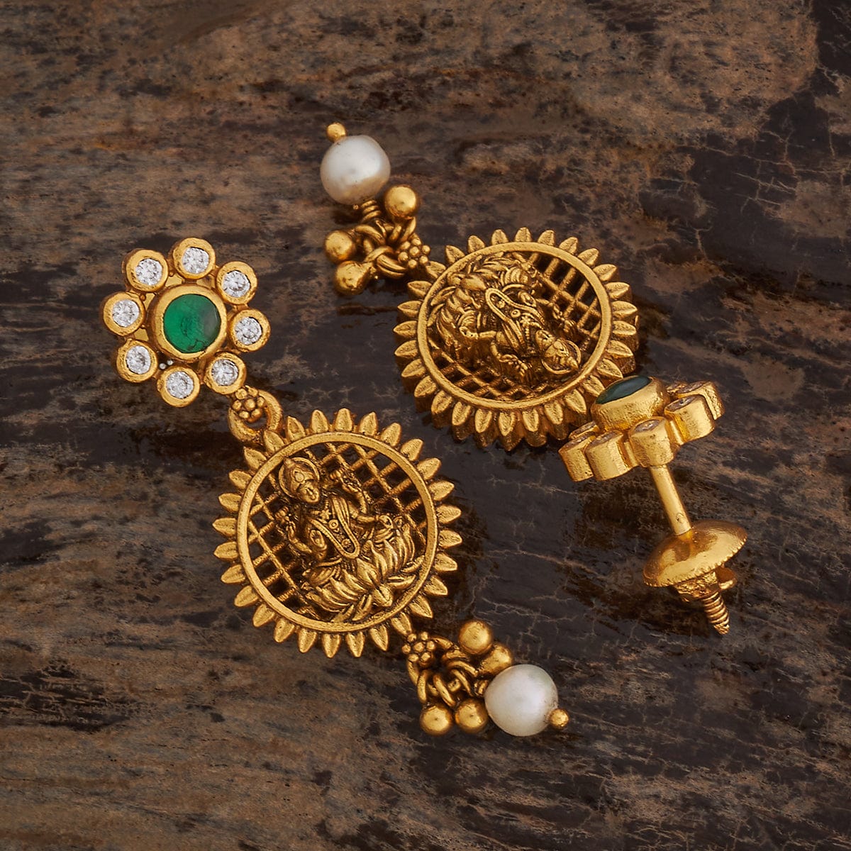 Silver Temple Earring 181808 - Image 7