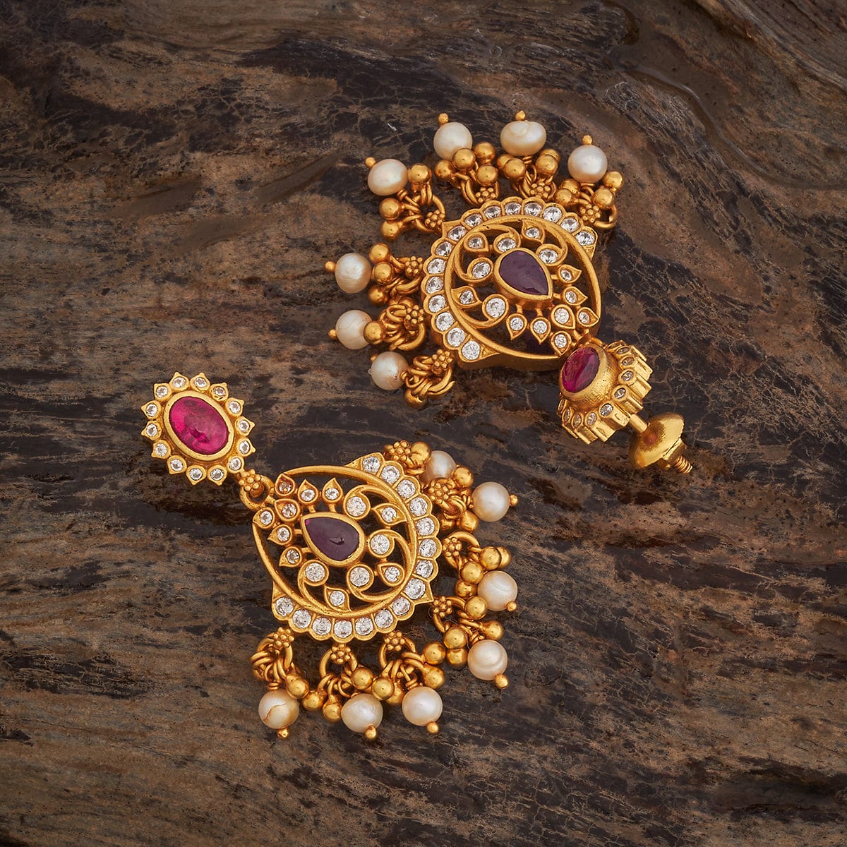 Silver Temple Earring 181809 - Image 5