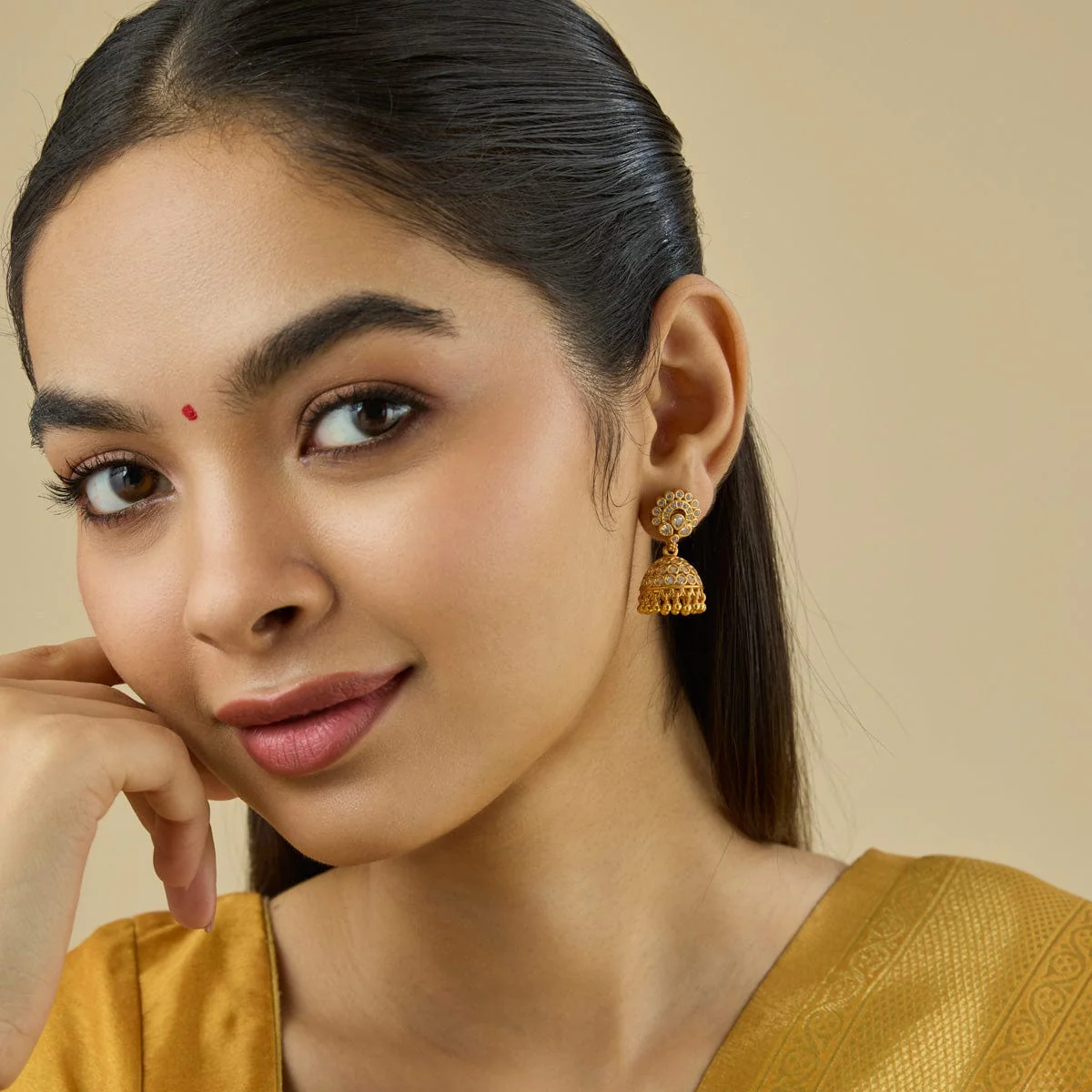 Silver Temple Earring 181814 - Image 2