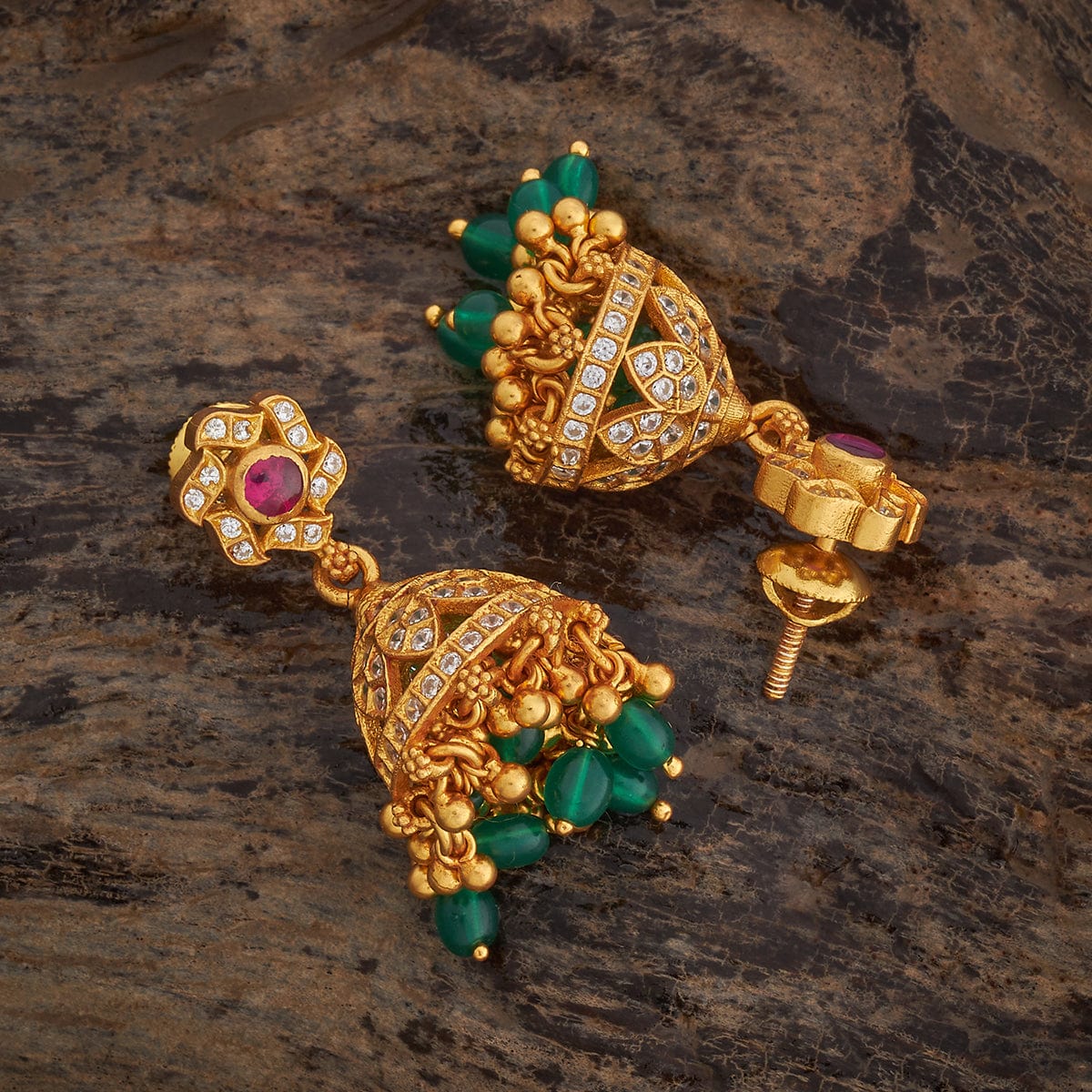Silver Temple Earring 181818 - Image 3