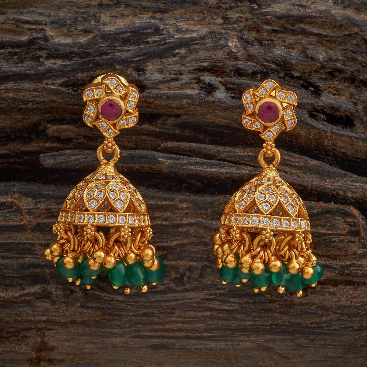 Silver Temple Earring 181818 - Image 4
