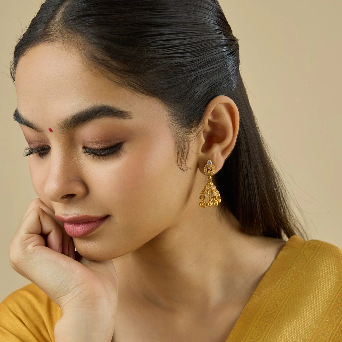 Silver Temple Earring 181819 - Image 2
