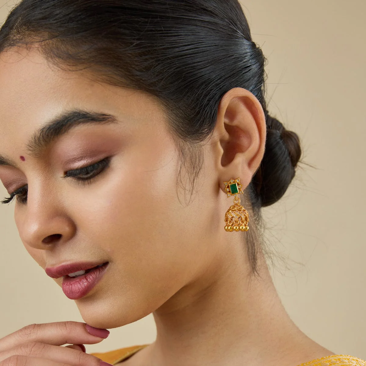 Silver Temple Earring 181820 - Image 2