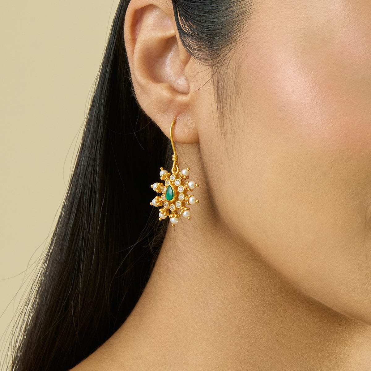 Silver Temple Earring 182391 - Image 2