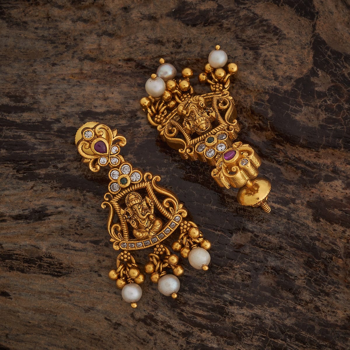 Silver Temple Earring 182392 - Image 4