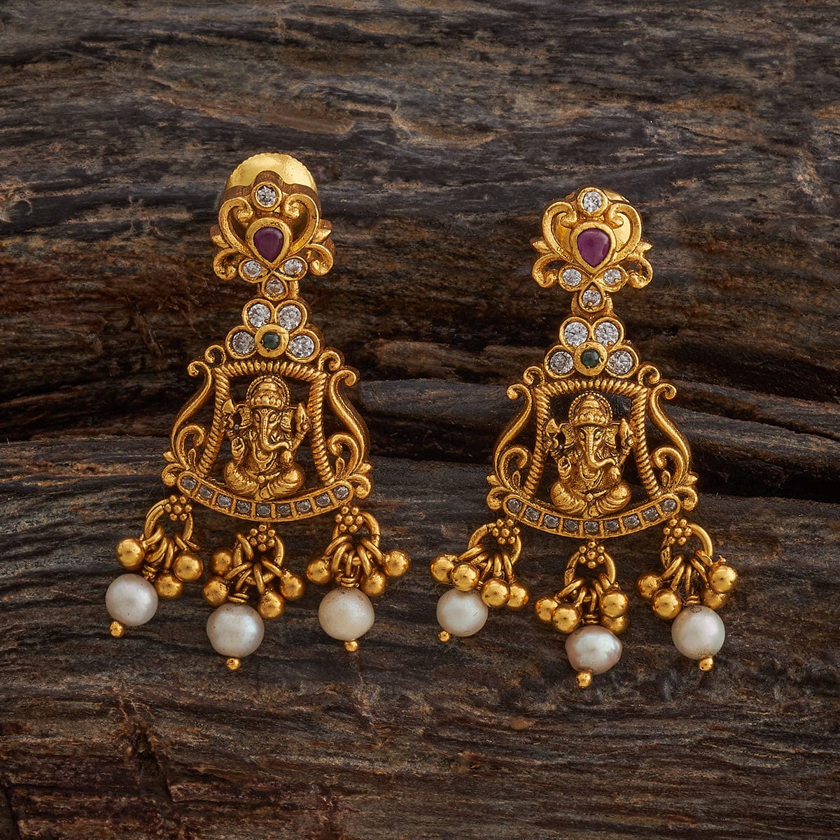 Silver Temple Earring 182392 - Image 5