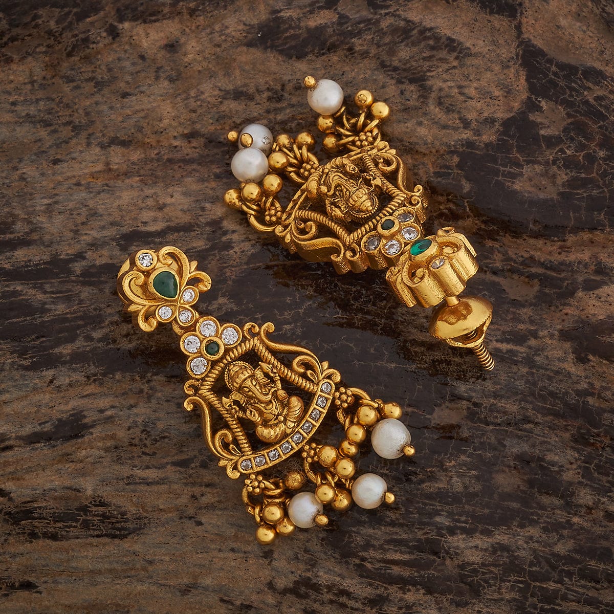 Silver Temple Earring 182392 - Image 7
