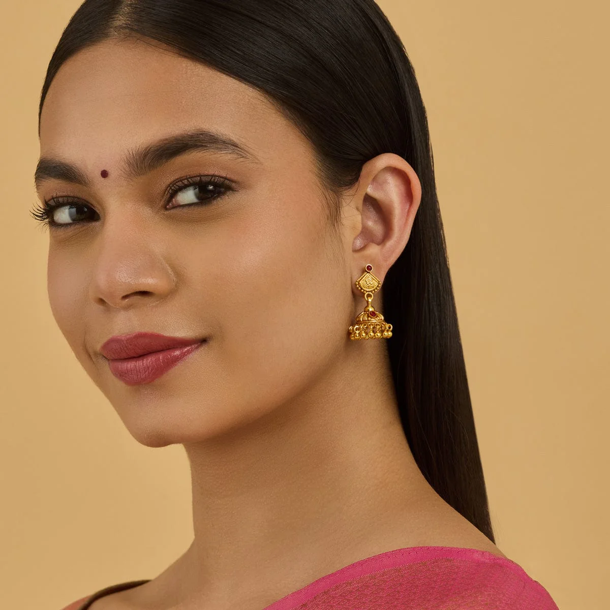 Silver Temple Earring 182672 - Image 2