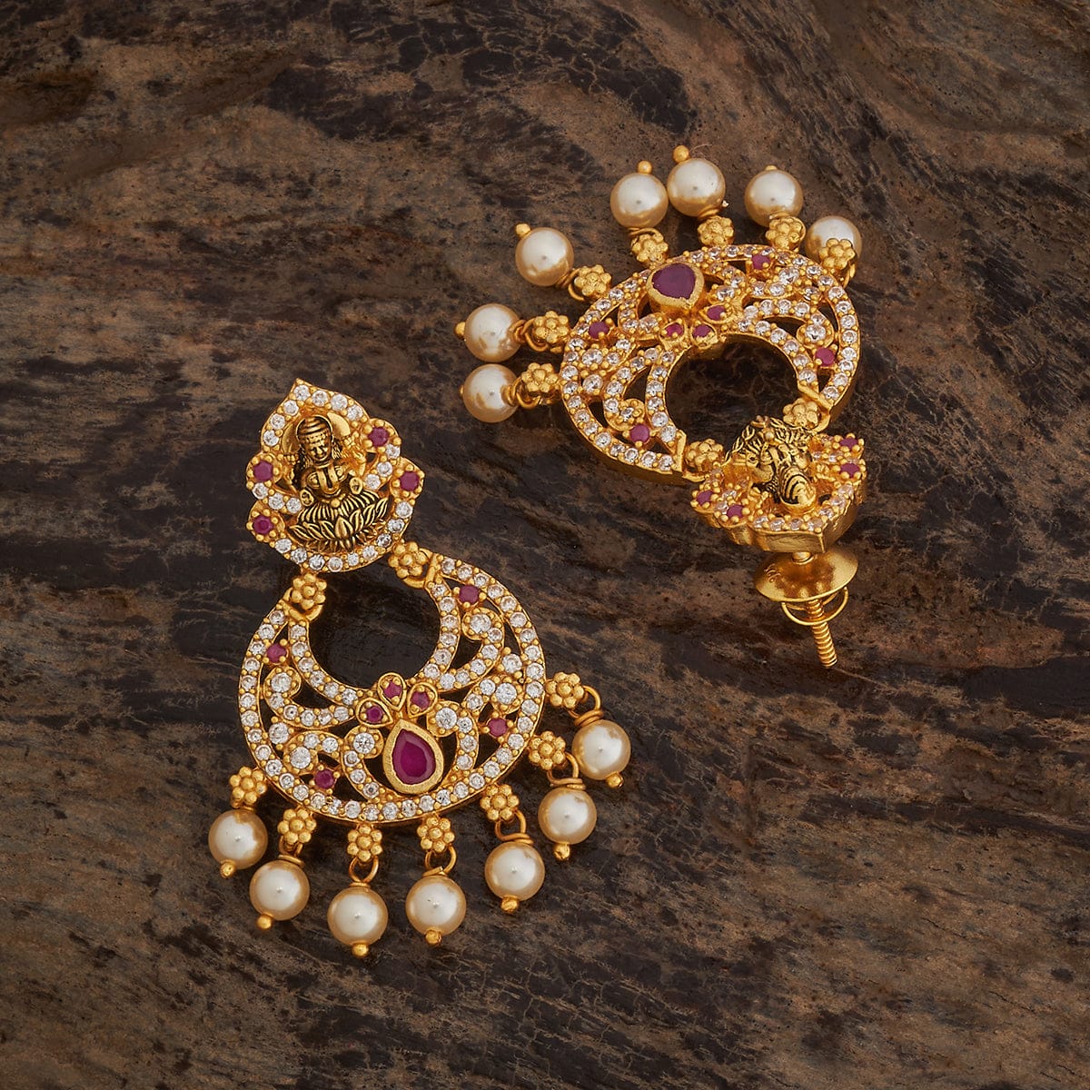 Silver Temple Earring 182819 - Image 5