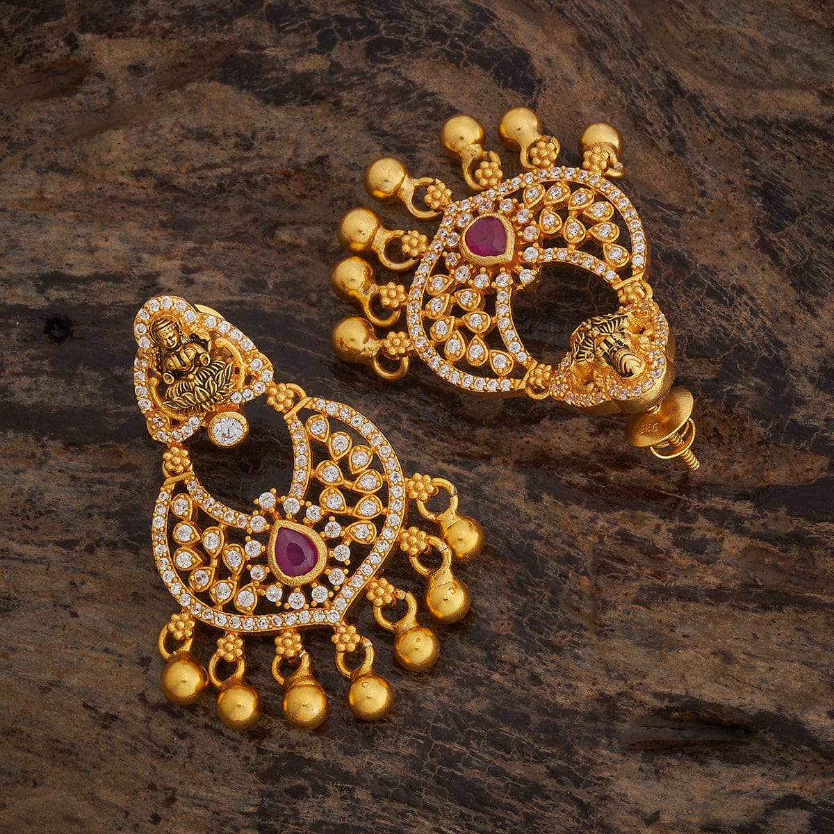 Silver Temple Earring 182821 - Image 5