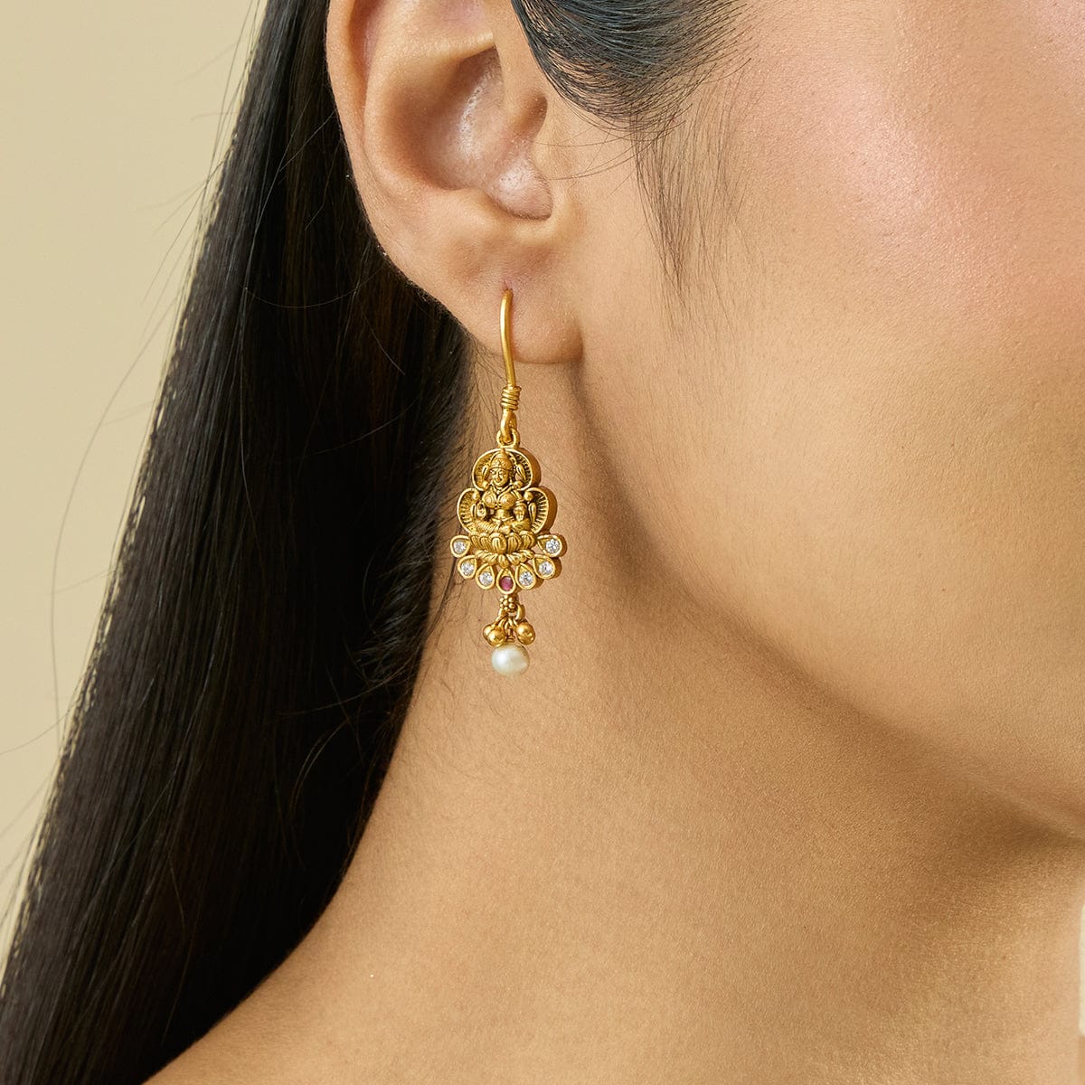 Silver Temple Earring 183349 - Image 2