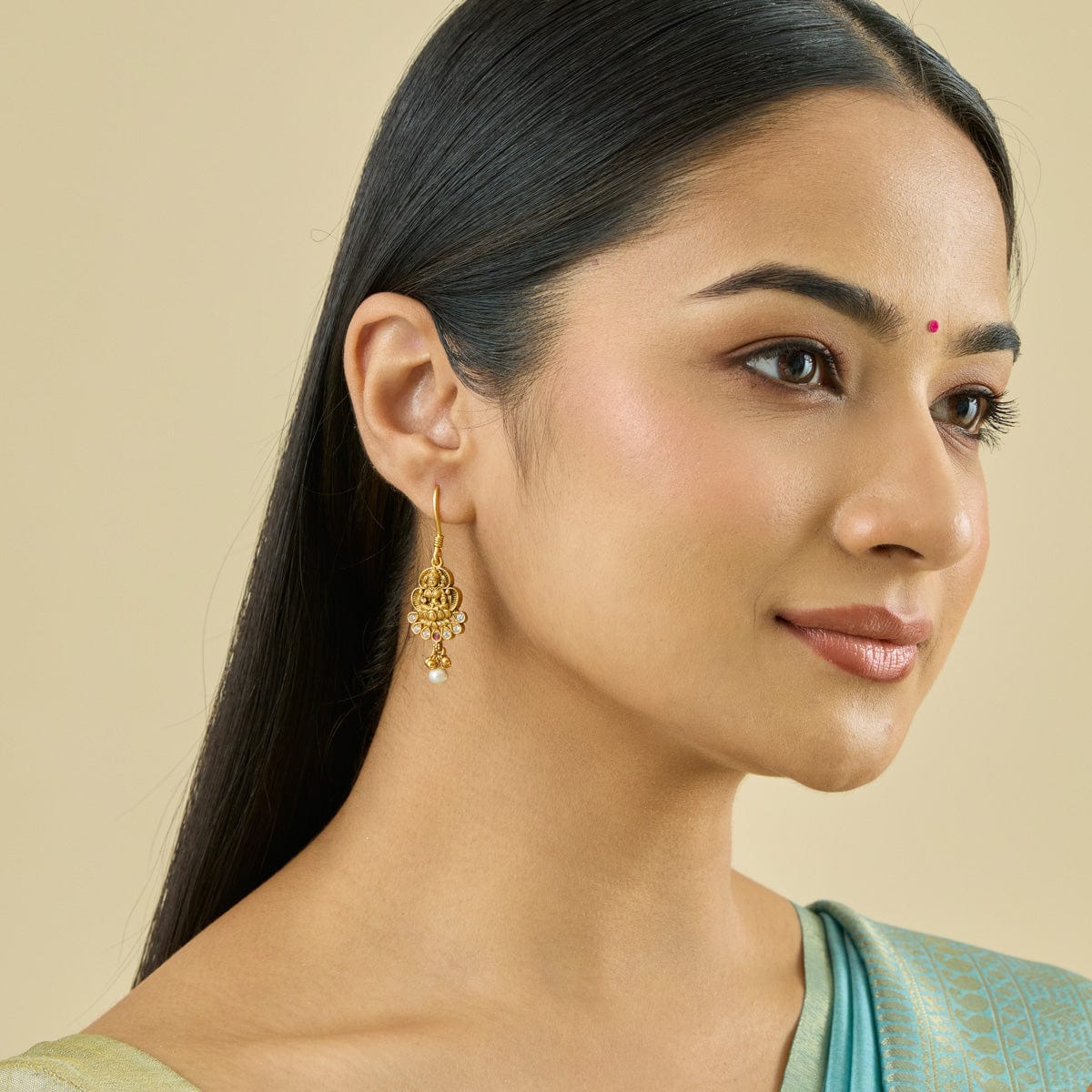 Silver Temple Earring 183349 - Image 3