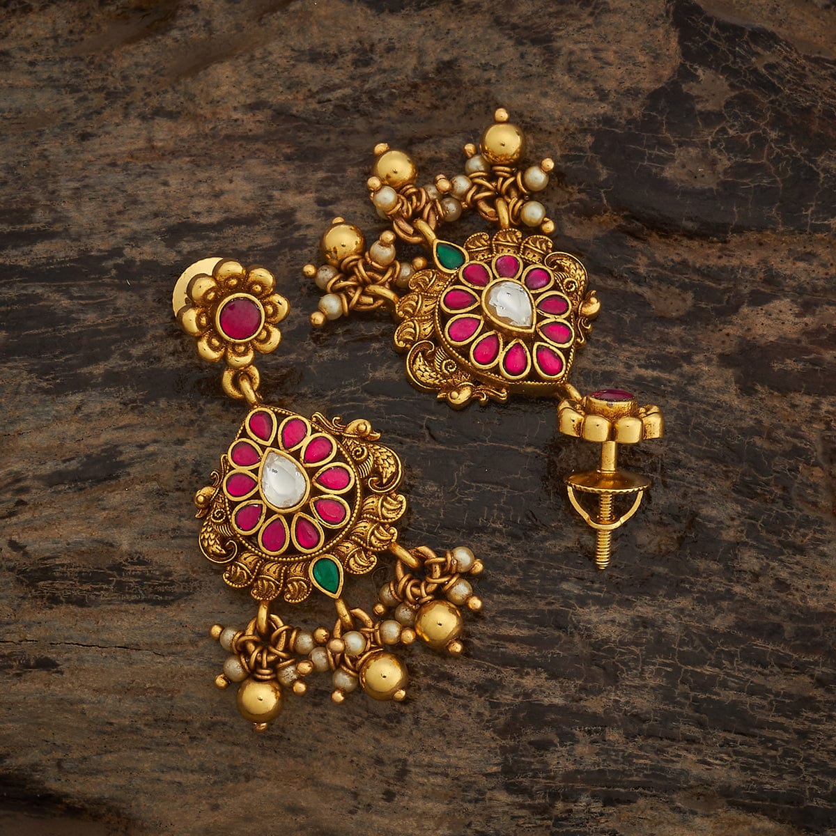 Silver Temple Earring 185363 - Image 4