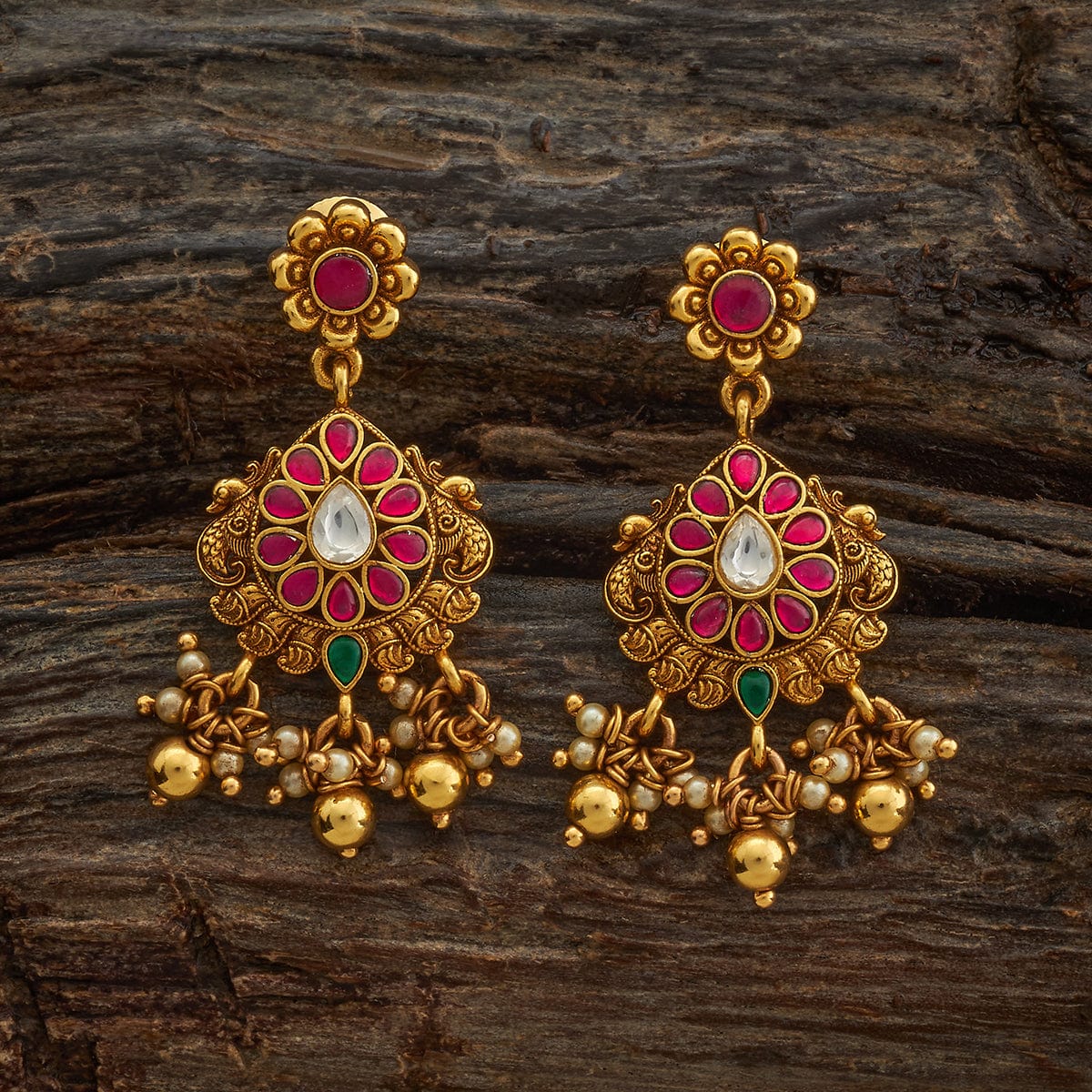 Silver Temple Earring 185363 - Image 5