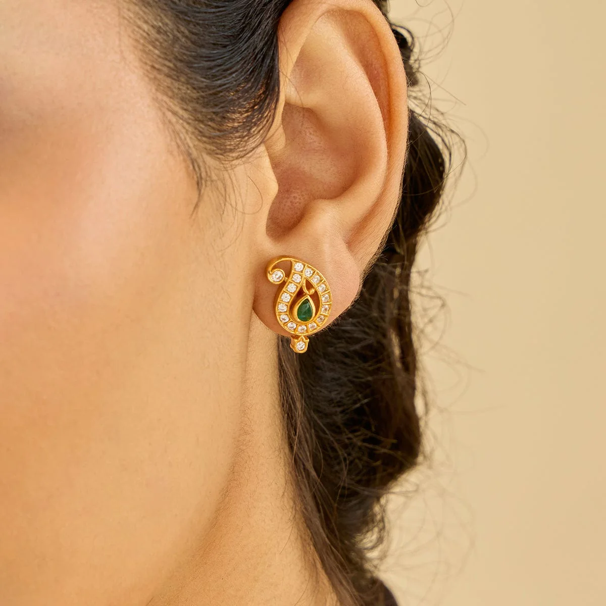Silver Temple Earring 186499 - Image 6