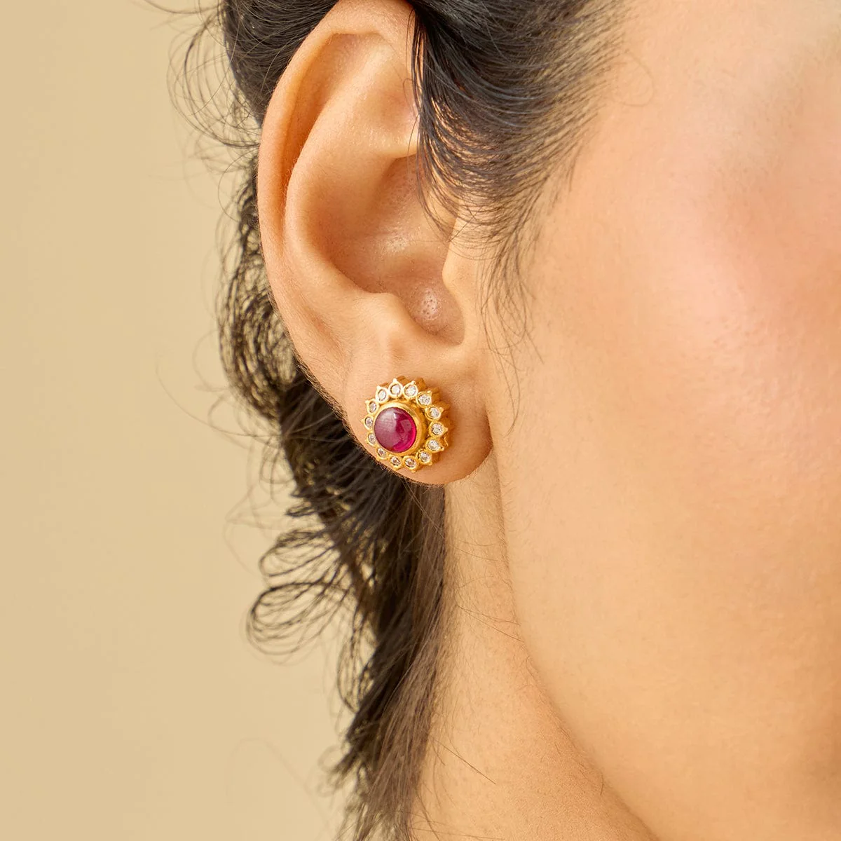 Silver Temple Earring 186500 - Image 3