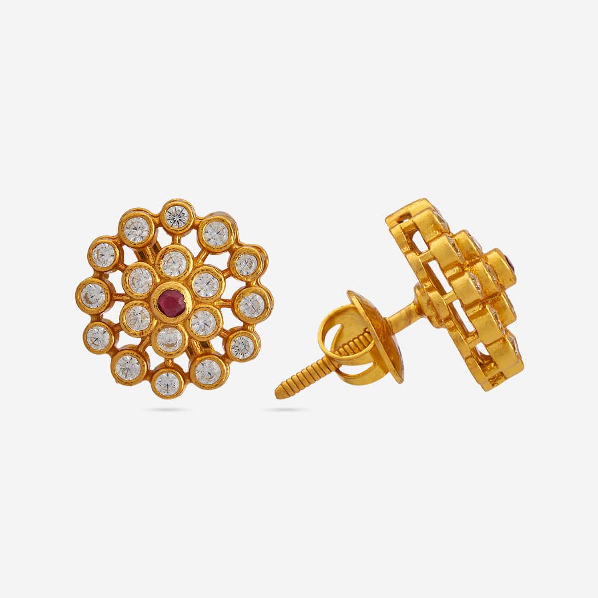 Silver Temple Earring 186503 - Image 3