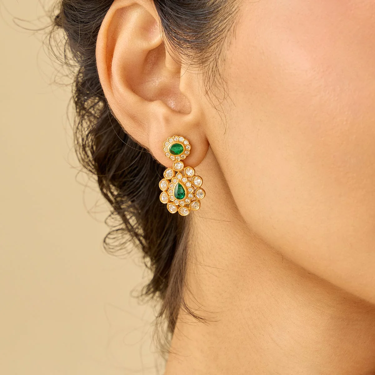 Silver Temple Earring 186505 - Image 6