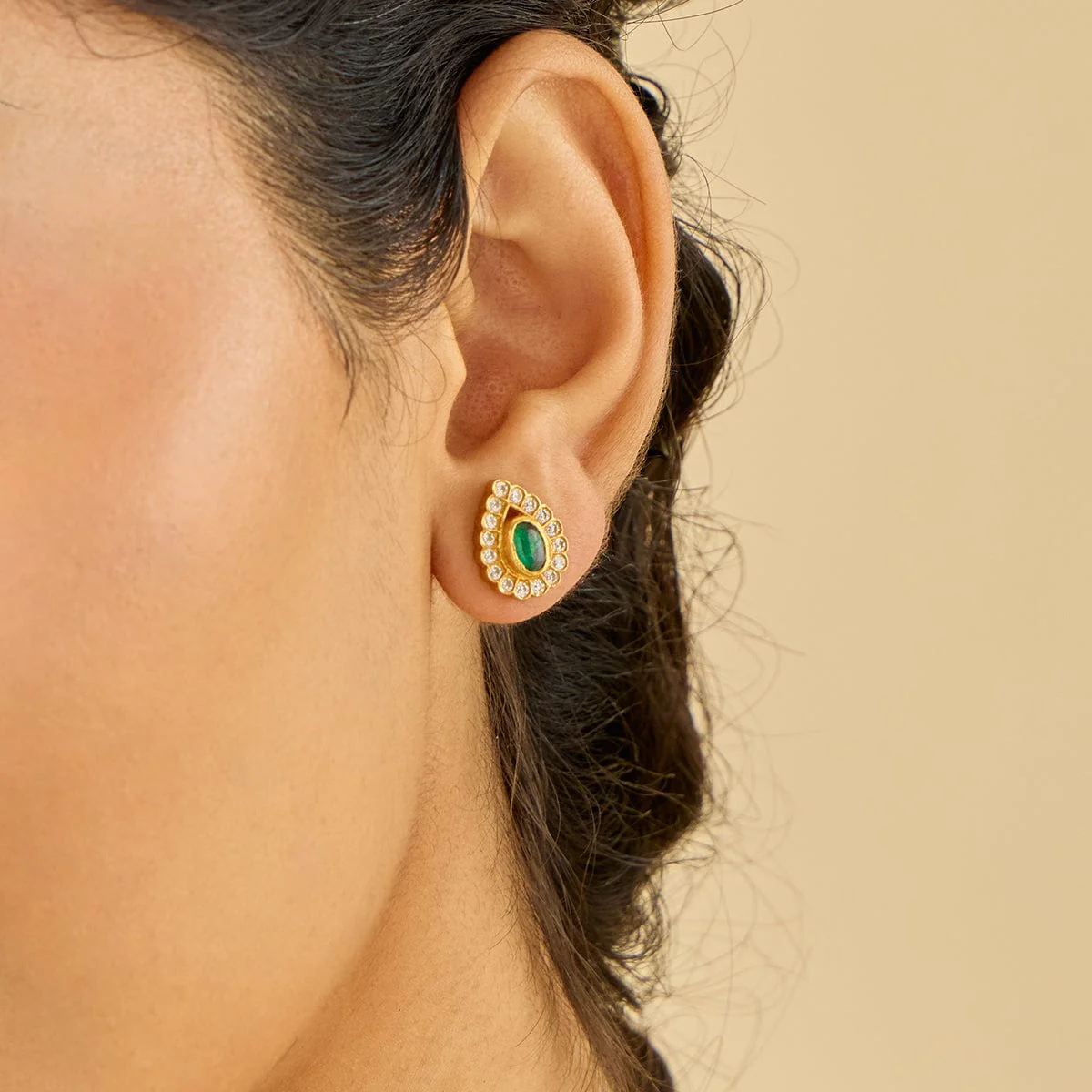 Silver Temple Earring 186507 - Image 6
