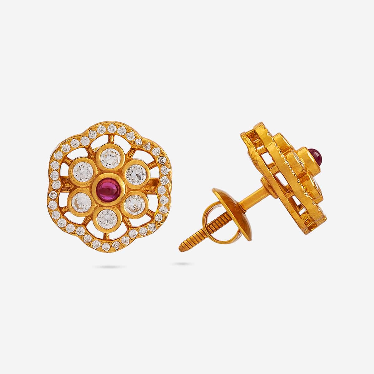 Silver Temple Earring 186508 - Image 3