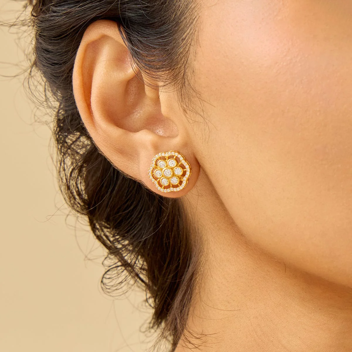 Silver Temple Earring 186508 - Image 9
