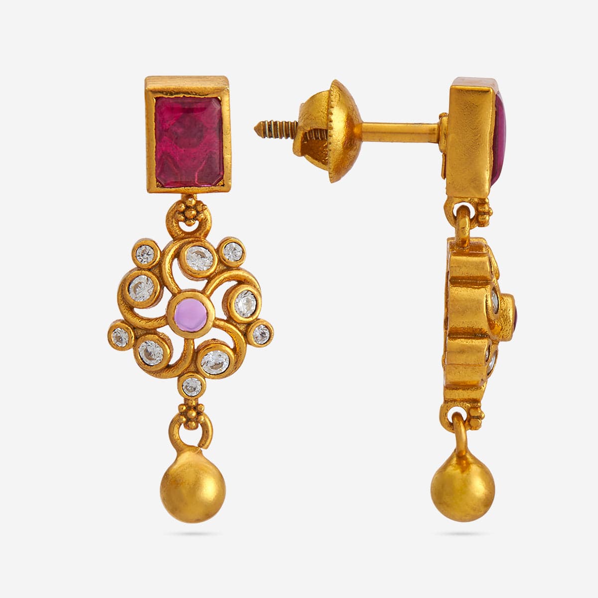 Silver Temple Earring 186509 - Image 5