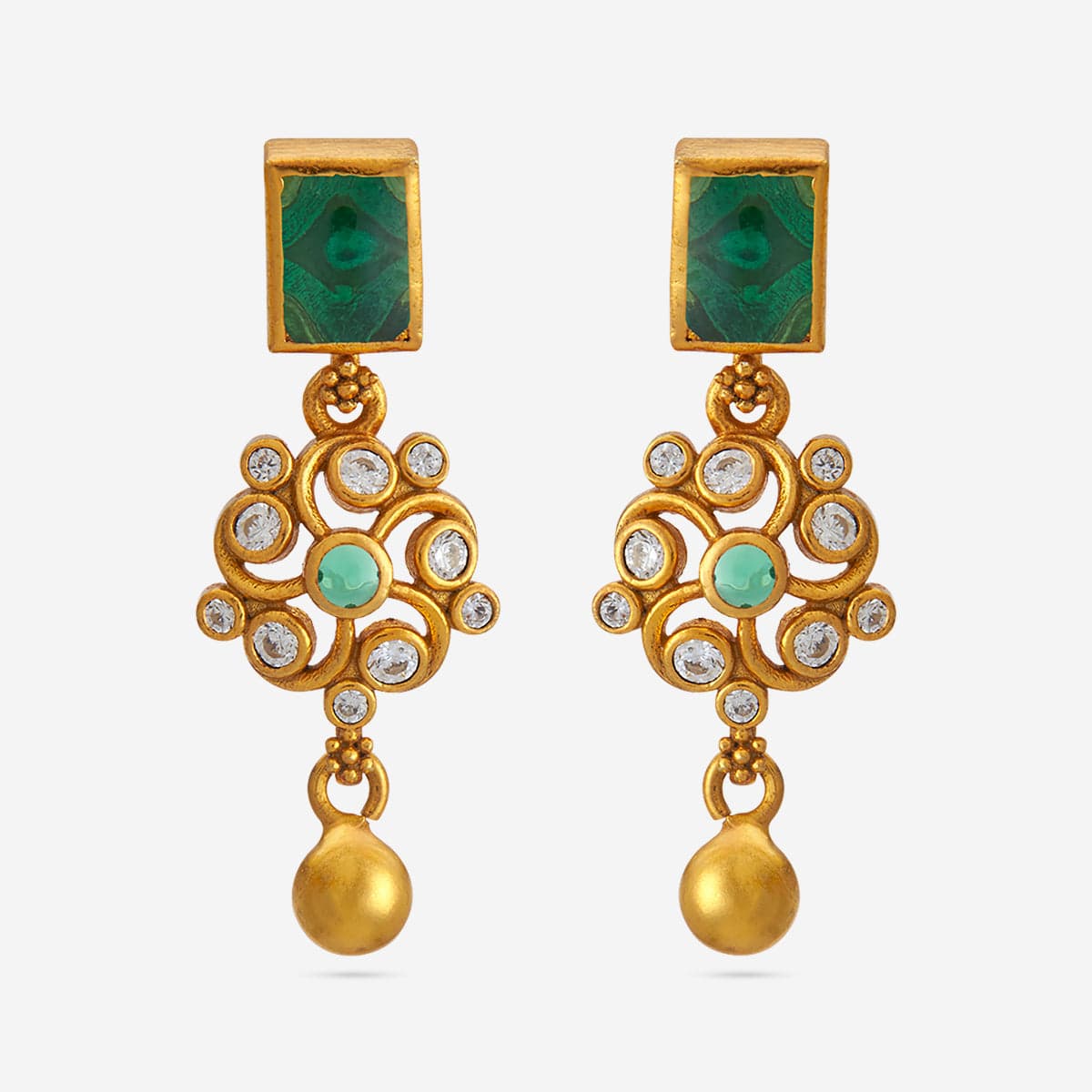 Silver Temple Earring 186509 - Image 6