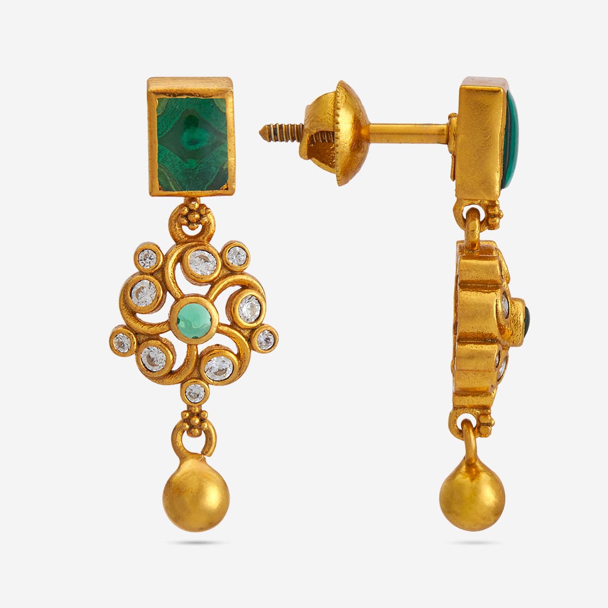 Silver Temple Earring 186509 - Image 8
