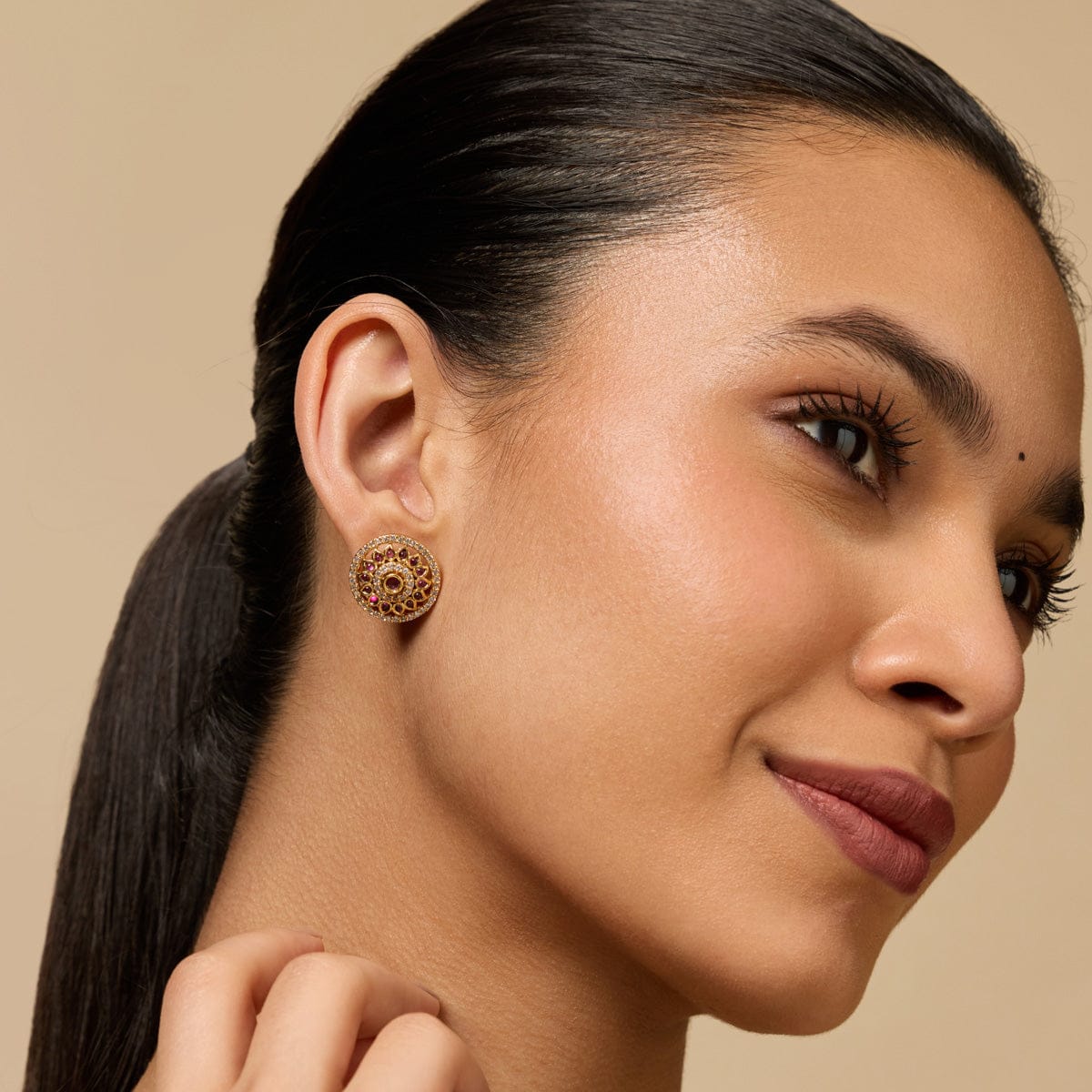 Silver Temple Earring 188153 - Image 3