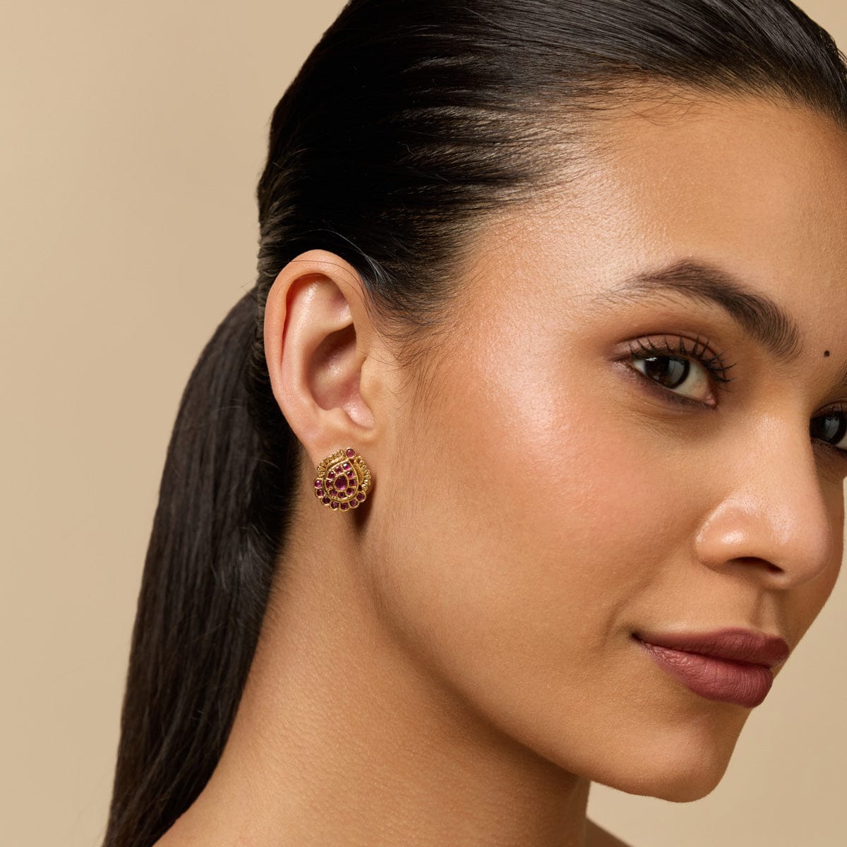 Silver Temple Earring 188154 - Image 3