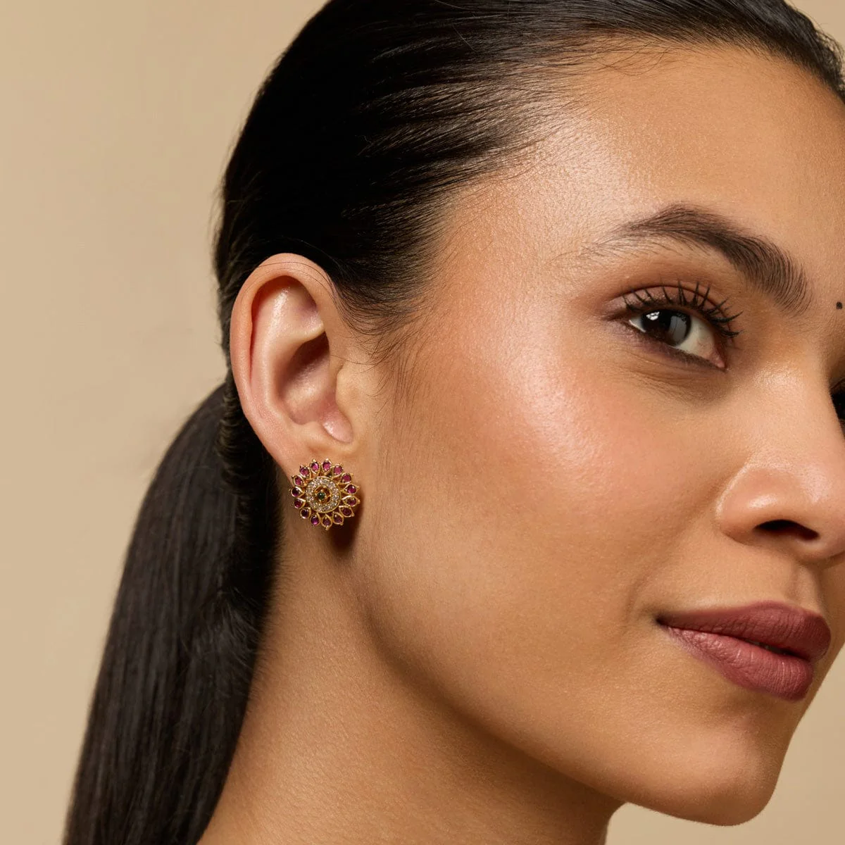 Silver Temple Earring 188155 - Image 3