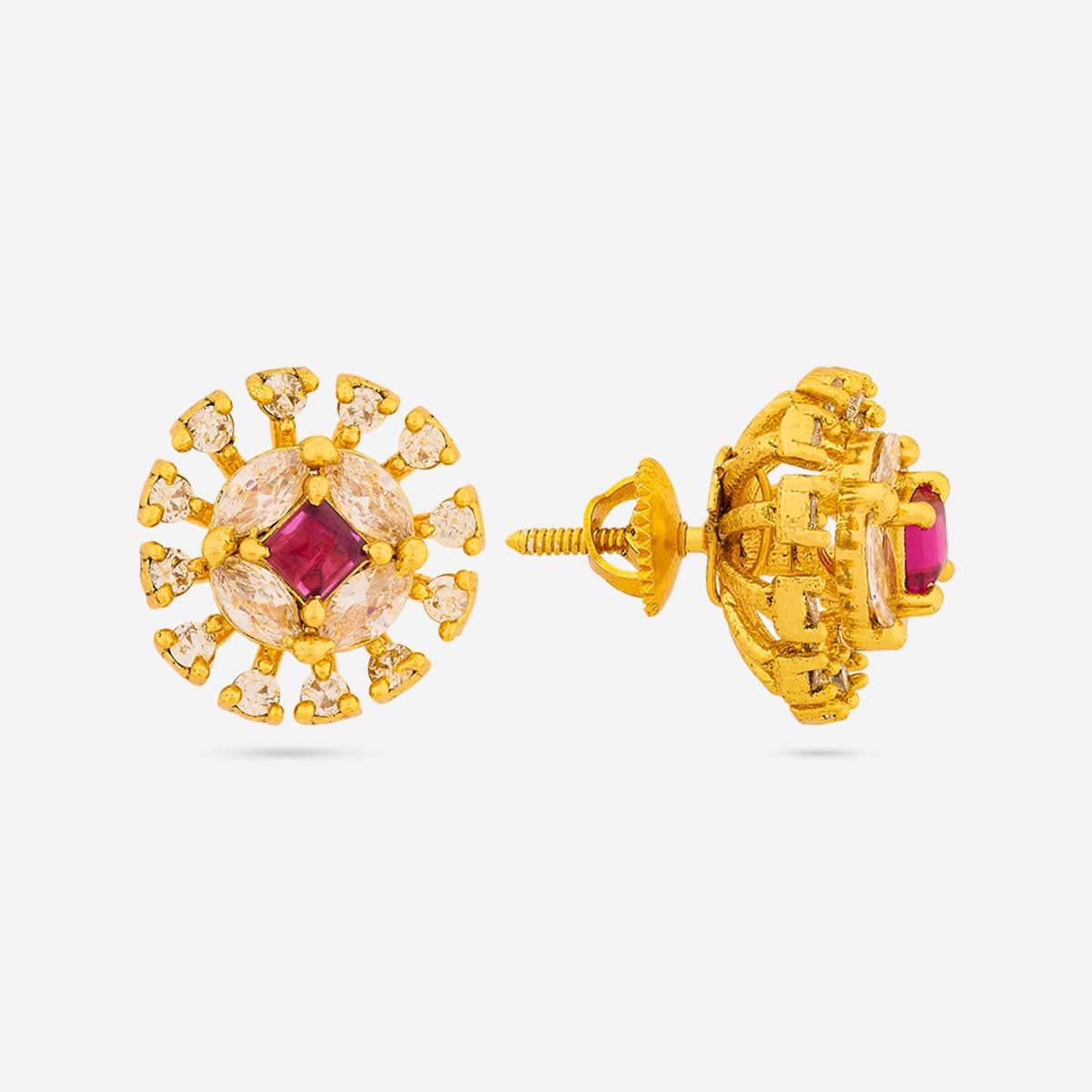 Silver Temple Earring 188157 - Image 4