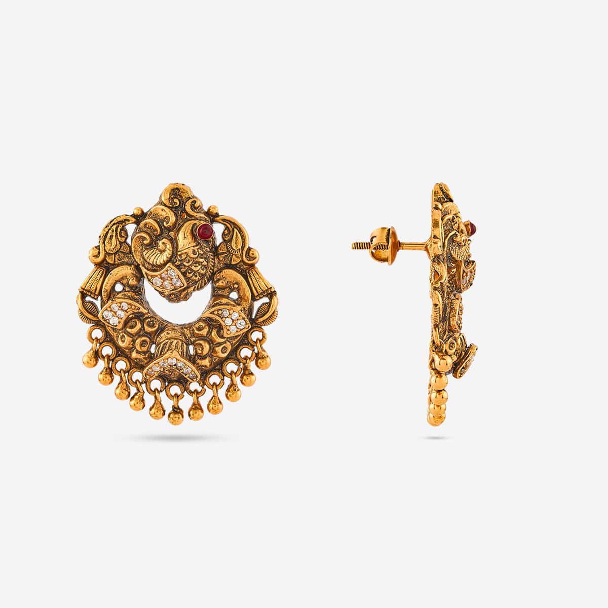 Silver Temple Earring 188177 - Image 4