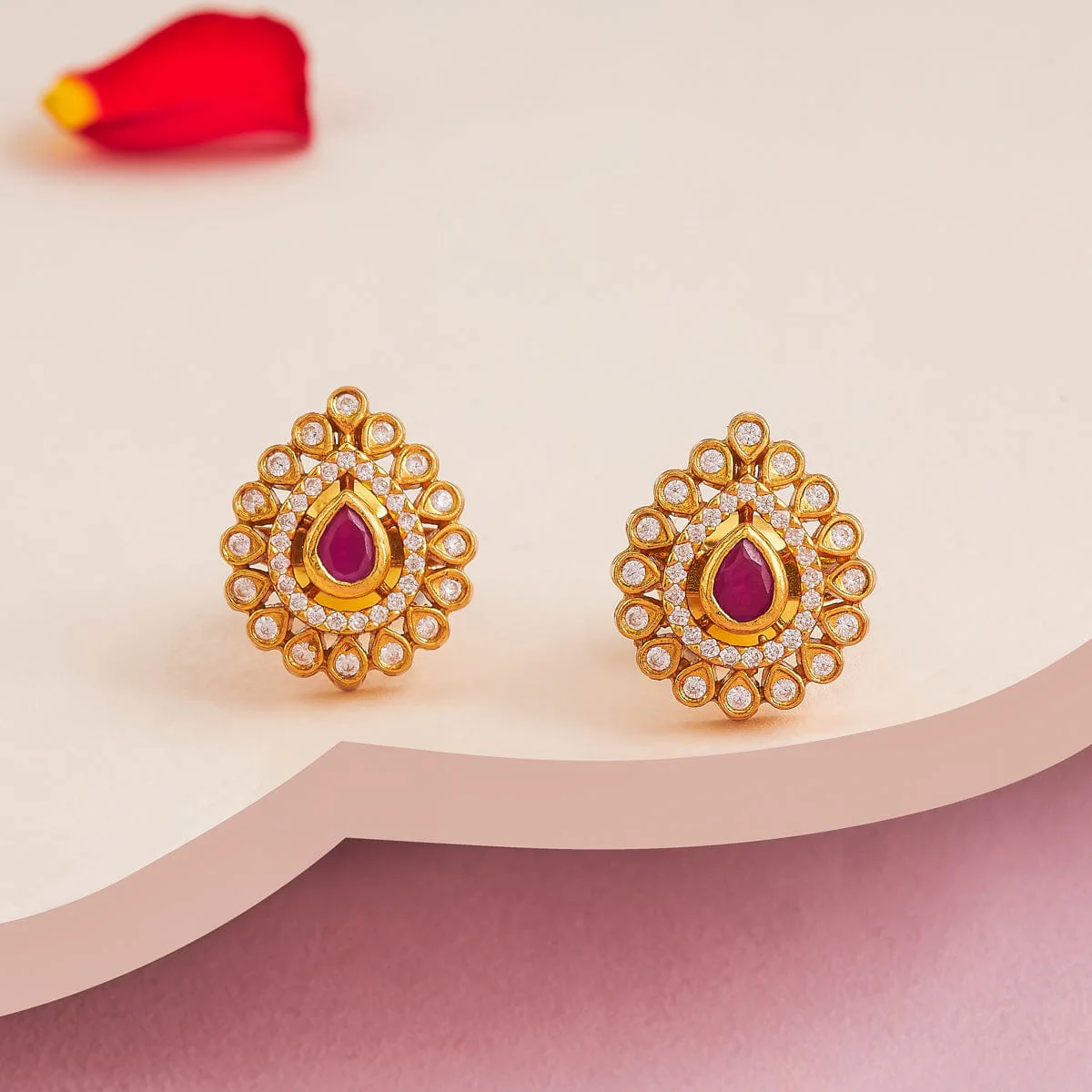 Silver Temple Earring 188179 - Image 2