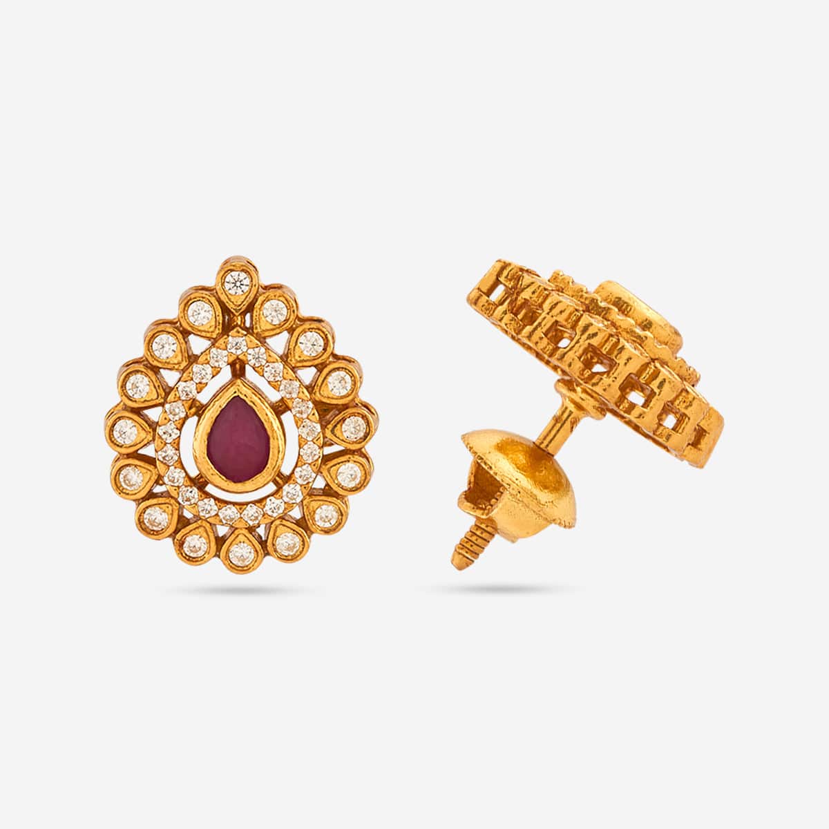 Silver Temple Earring 188179 - Image 4