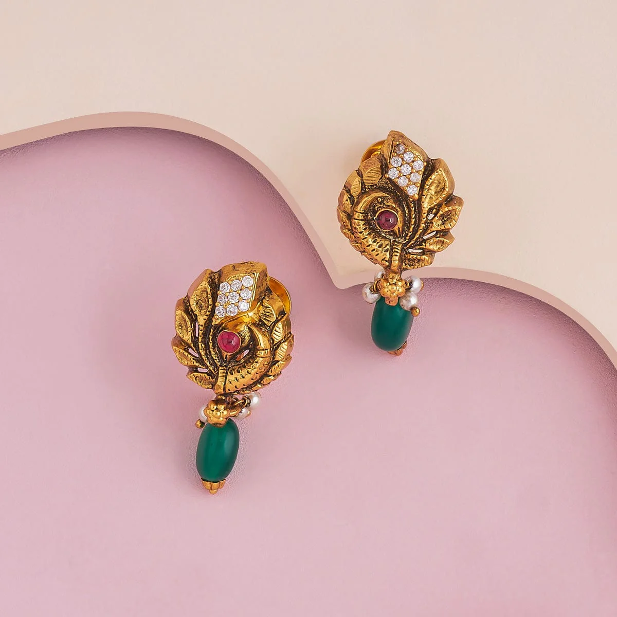 Silver Temple Earring 188180 - Image 2