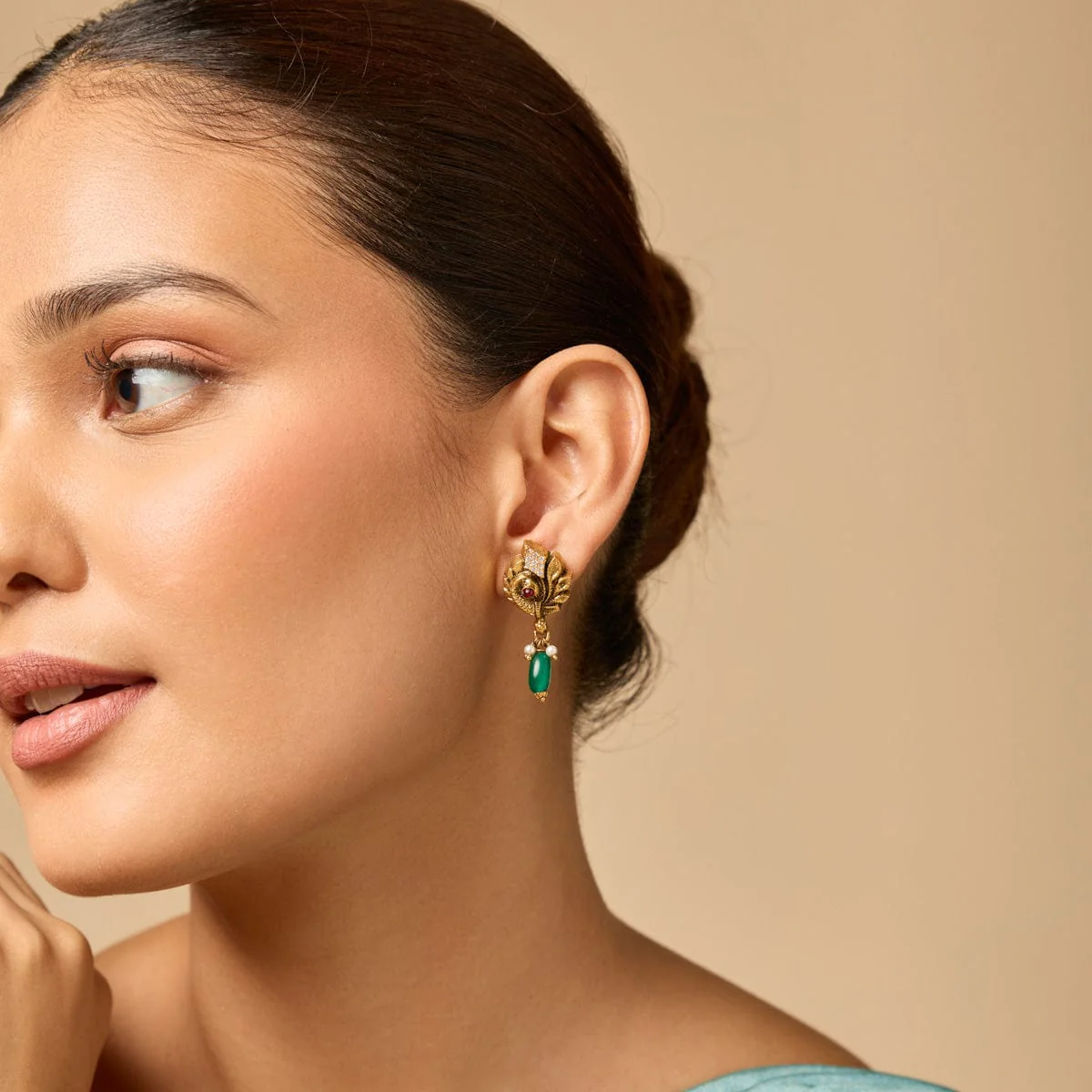Silver Temple Earring 188180 - Image 3