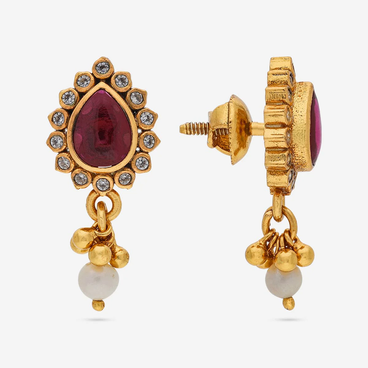 Silver Temple Earring 188181 - Image 3