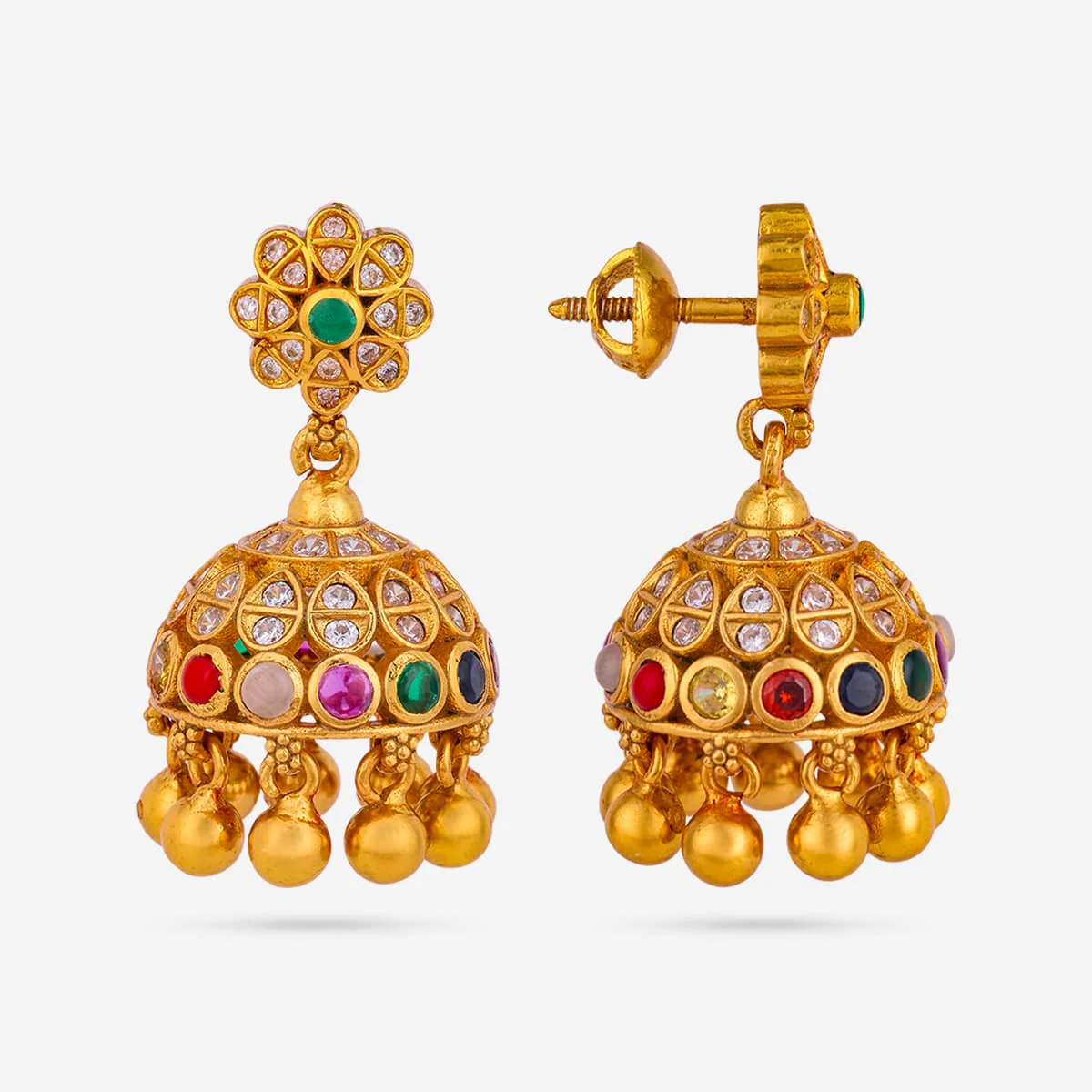Silver Temple Earring 188182 - Image 4